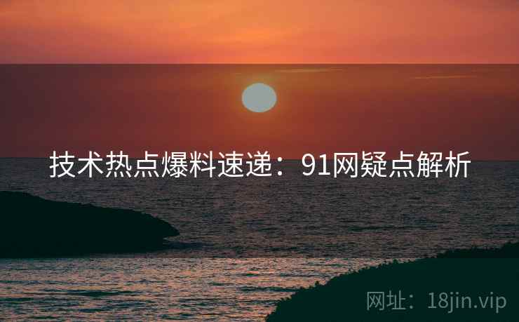 技术热点爆料速递：91网疑点解析